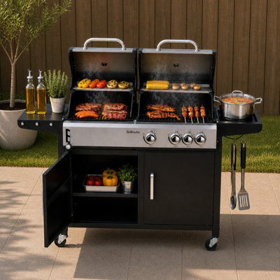 Large Family Gas Garden BBQ Grill