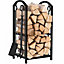 Large Firewood Storage Rack with Tools