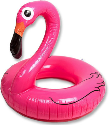 Large Flamingo Swim Ring 34 Inch Swimming