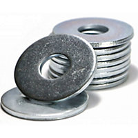 Large Flat Washer M14 - 14mm ( Pack of: 10 ) Form G Zinc Galvanised Steel Penny Washers DIN 9021