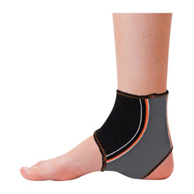 Large Flexible Neoprene Ankle Support - Lightweight Exercise Brace - Washable