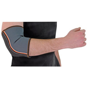 Large Flexible Neoprene Elbow Support - Lightweight Exercise Brace - Washable