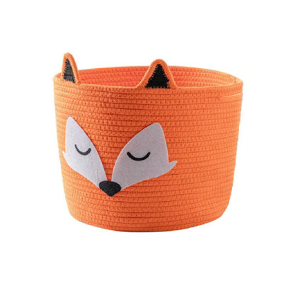 Large Foldable Fox Storage Basket Cotton Foldable Box 30cmx30cmx30cm