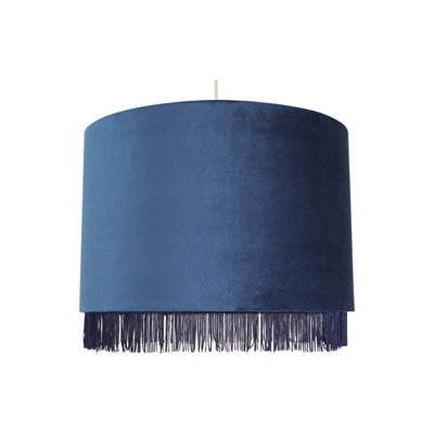 Large navy deals blue lamp shade