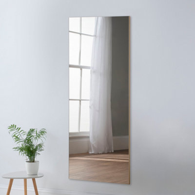 Large Full Length Rectangular Mirror Gold