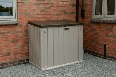 Large Garden Storage Unit - 842 litre taupe