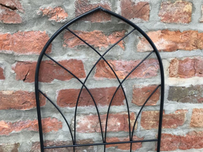 Large Garden Trellis Climbing Wall Plant Support Black (H)1600mm - 3