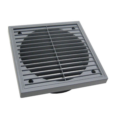 Large Grey Extractor Louvre Air Vent 6 Inch Duct Grille 150mm Wall Fan Outlet