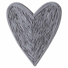 Large Grey Willow Branch Heart  - Decorative - L5 x W80 x H100 cm