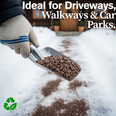 Large Grit Brown Rock Salt Deicing For Snow & Ice by Laeto Snow Essentials - FREE DELIVERY INCLUDED