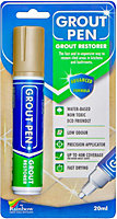 Large Grout Pen - Designed for restoring tile grout in bathrooms & kitchens (Beige)