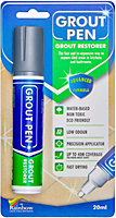 Large Grout Pen - Designed for restoring tile grout in bathrooms & kitchens (Grey)