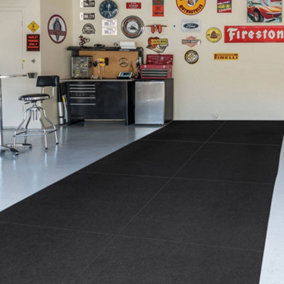 Large Heavy Duty Non Slip Rubber Flooring Mat 1M X 1M 30mm Thick for Factory, Gym, Laboratory, Garage