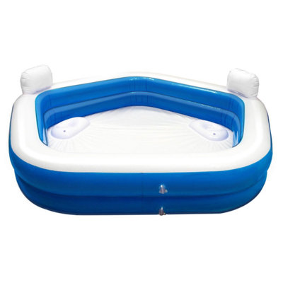 B&q inflatable hot sale pool with seats