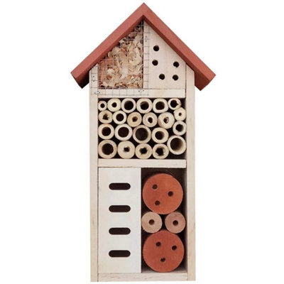 Large Insect House Butterfly Bee Beetle Bug Hotel Wooden Garden Shelter ...