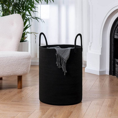 Black on sale laundry basket