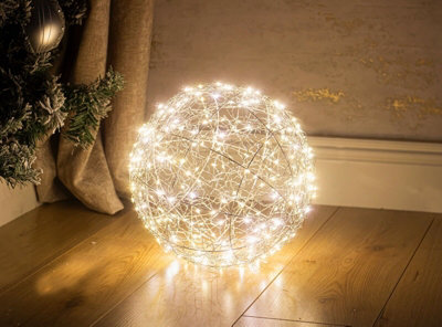 Large LED Christmas Sphere Ball Decoration DIY at B Q