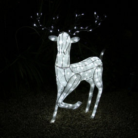 Large Light Up Grazing Stag Reindeer