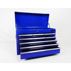 Large Lightweight 9 Drawer Tool Chest With Key Lock And US Ball Bearing Slides Drawer