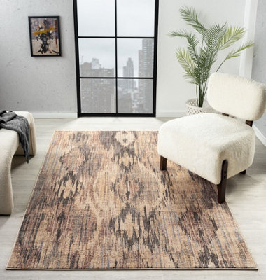 Large Living Room Rug Delta Soft Traditional 8mm Thick Indoor Rug