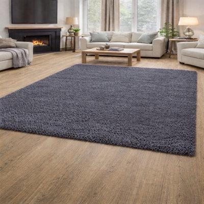 Large Luxury Plush Area Rug 160x230 cm Soft Thick Pile Modern Home Carpet