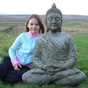Large Meditating Buddha Garden Ornament