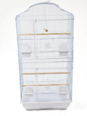 Large Metal Bird Cage White With Swing Price Comparisons | Compare The Build