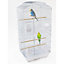 Large Metal Bird Cage White With Swing