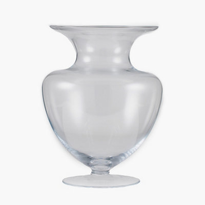 Large Modern Clear Glass Room Dercor, Hallway Table Artificial Flower Vase