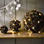 Large Natural Pinecone LED Ball - Hanging or Freestanding Indoor Home Ornament Decoration - Measures 24cm Diameter