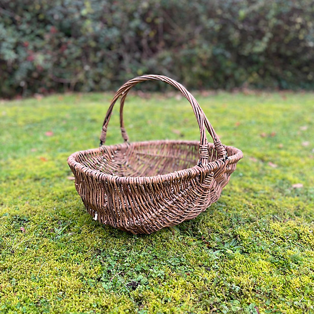 Large Natural Willow Wicker Garden Trug