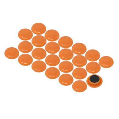 Grote geassorteerde planningskantoormagneten voor koelkast, whiteboard, notitiebord, archiefkast - 40 mm dia x 8 mm hoog - pak van 12