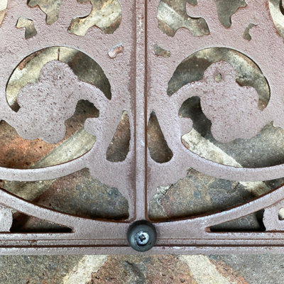 Large Ornate Cast Iron Doormat - 1