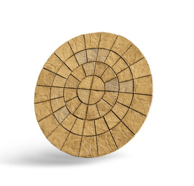 Large Patio Circle Kit 'The Gawsworth' Barley 2.56m Diameter