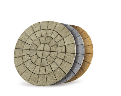 Large Patio Circle Kit 'The Gawsworth' Weathered Moss 2.56m Diameter - 4