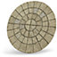 Large  Patio Circle Kit 'The Gawsworth' Weathered York  2.56m Diameter