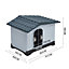 Large Pet Cage Dog House Dog Kennel Outdoor Indoor Pet Plastic Garden House 910x690x660mm