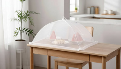 Large Pop-Up Mesh Food Cover - Collapsible Fly Net
