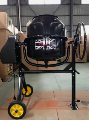 Large Professional Cement Mixer 140 Litres 240V 550W Portable Concrete Cement Mixer 140L