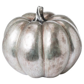 Large Pumpkin - Resin - L31 x W31 x H27 cm - Silver