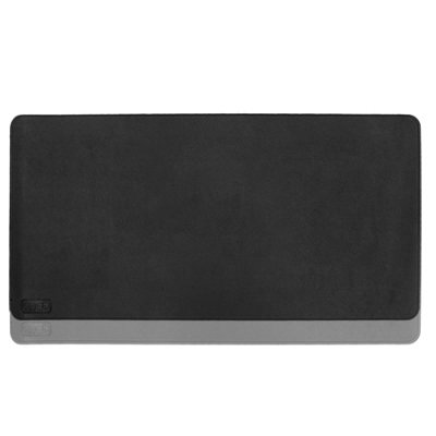 Large PVC Desk Mat Double Sided - Black/Grey