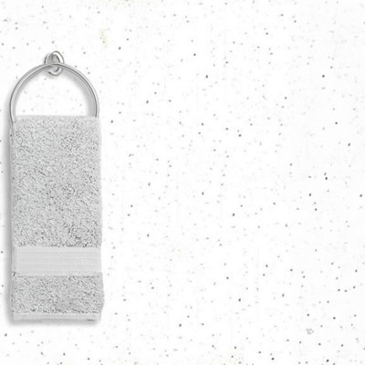 Large PVC WidePanel White Sparkle Tongue & Groove Waterproof Shower