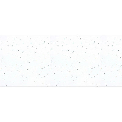 Large PVC WidePanel White Sparkle Tongue & Groove Waterproof Shower ...
