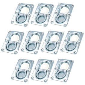 Large Recessed Flush Fit Tie Downs Cargo Lashing Eye Rings Anchor Trailers 10pk