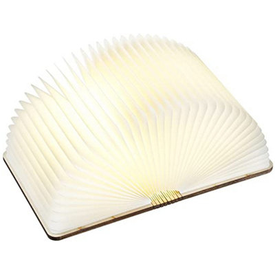 Large Rechargeable Book-Shaped LED Lamp - Novelty Folding Light for ...