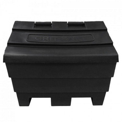 Large Recycled Black Grit Bin - 6 Cu Ft / 175 Kg