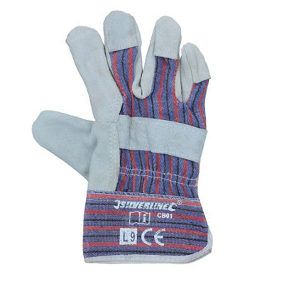Large Rigger Work Wear Gloves Gardening Construction hand Protection 10 ...