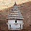 Large Round Dovecote Birdhouse (Large Hole) Framlingham Rustic English Pole Mounted Dove House for doves or pigeons
