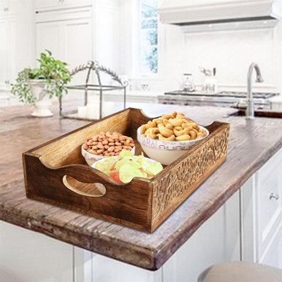 Large serving tray clearance with handles