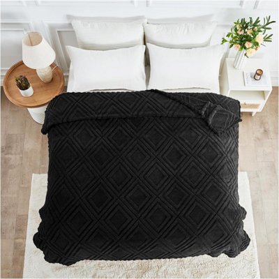 Large Sherpa Fleece Blanket Fluffy Throw For Sofas, Bed, Armchair